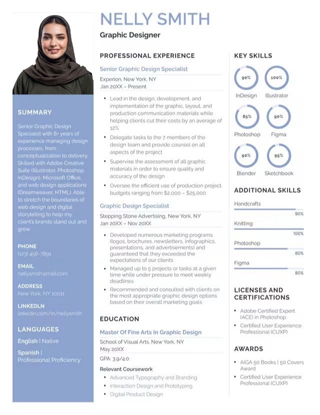 قالب سيرة ذاتية 7